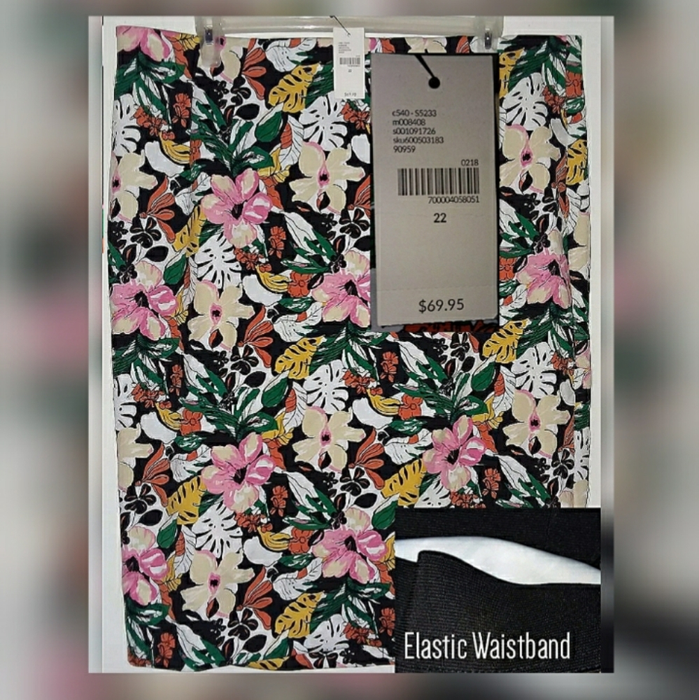 Floral Pencil Skirt